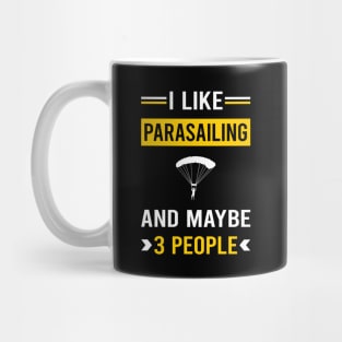 3 People Parasailing Parascending Parakiting Paraskiing Mug